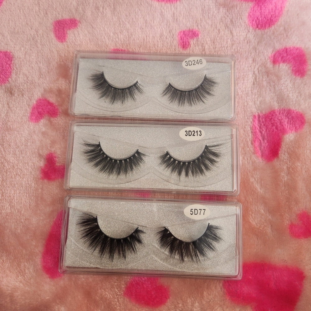 Volumized false eyelashes